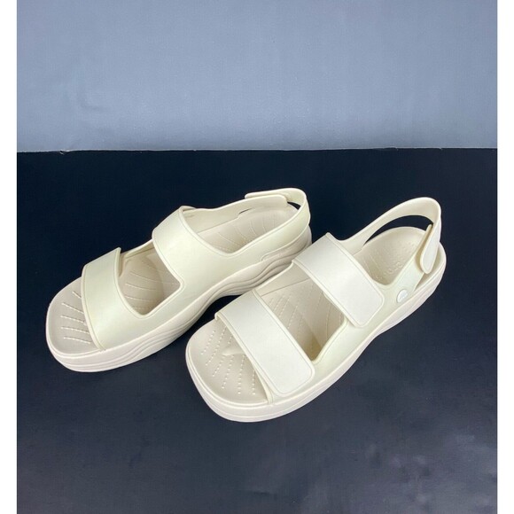 Crocs, Adult, Women's Skyline Sandal size W10 Bone Platform - Picture 1 of 16